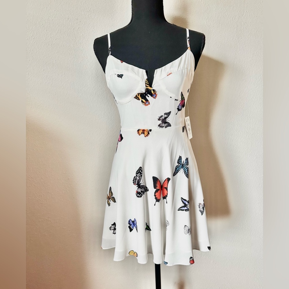 Beautiful Dress with butterfly skater girl dress